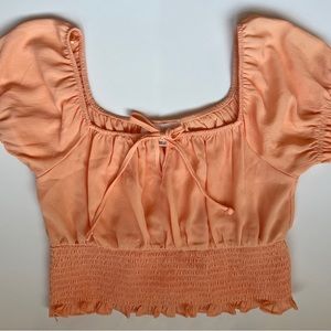 Pink Rose Cropped Blouse